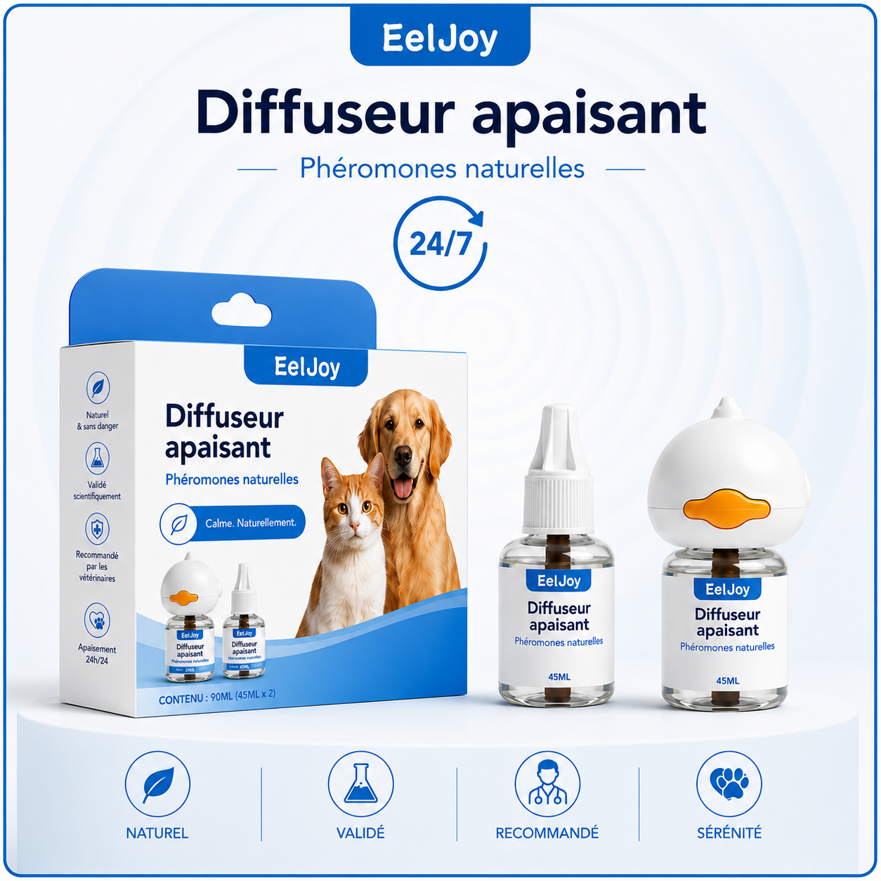 Kit diffuseur calmant pour chiens